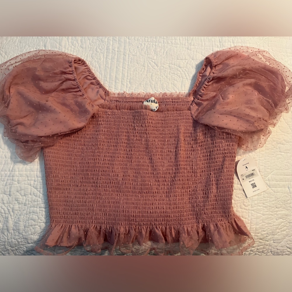 Arula blush pink top